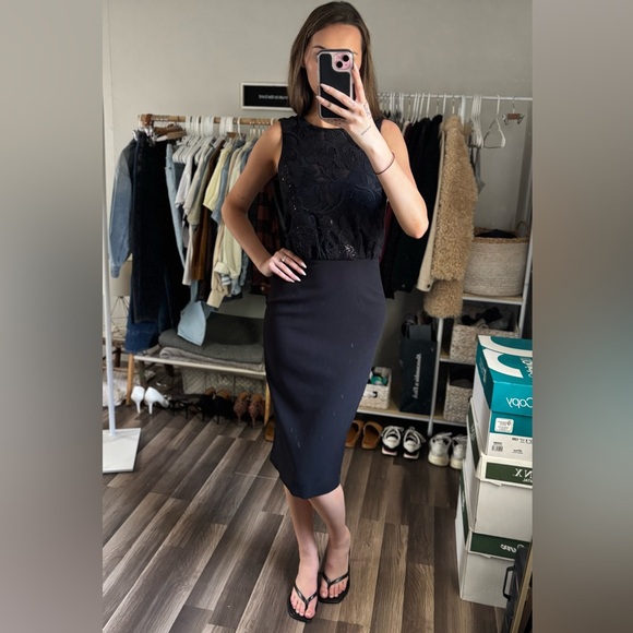 $248 NWOT Dress The Population Amanda Sequin Dress - Picture 6 of 13